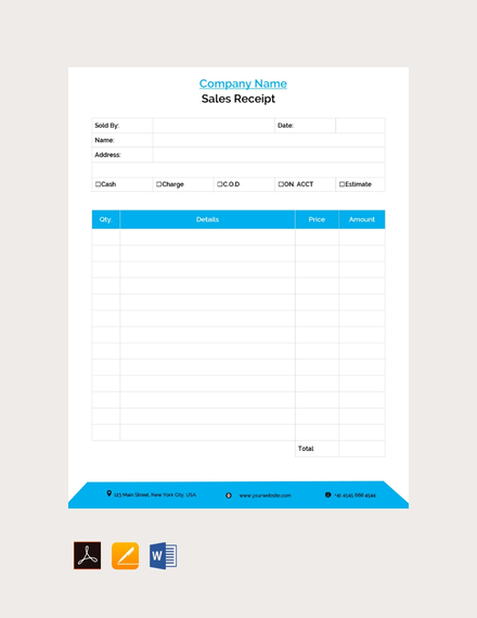 94 free receipt templates pdf word doc excel psd google