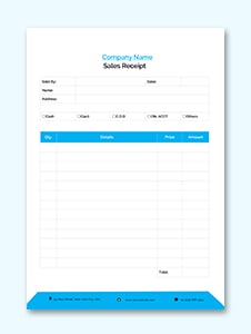 free receipt templates download editable printable templatenet