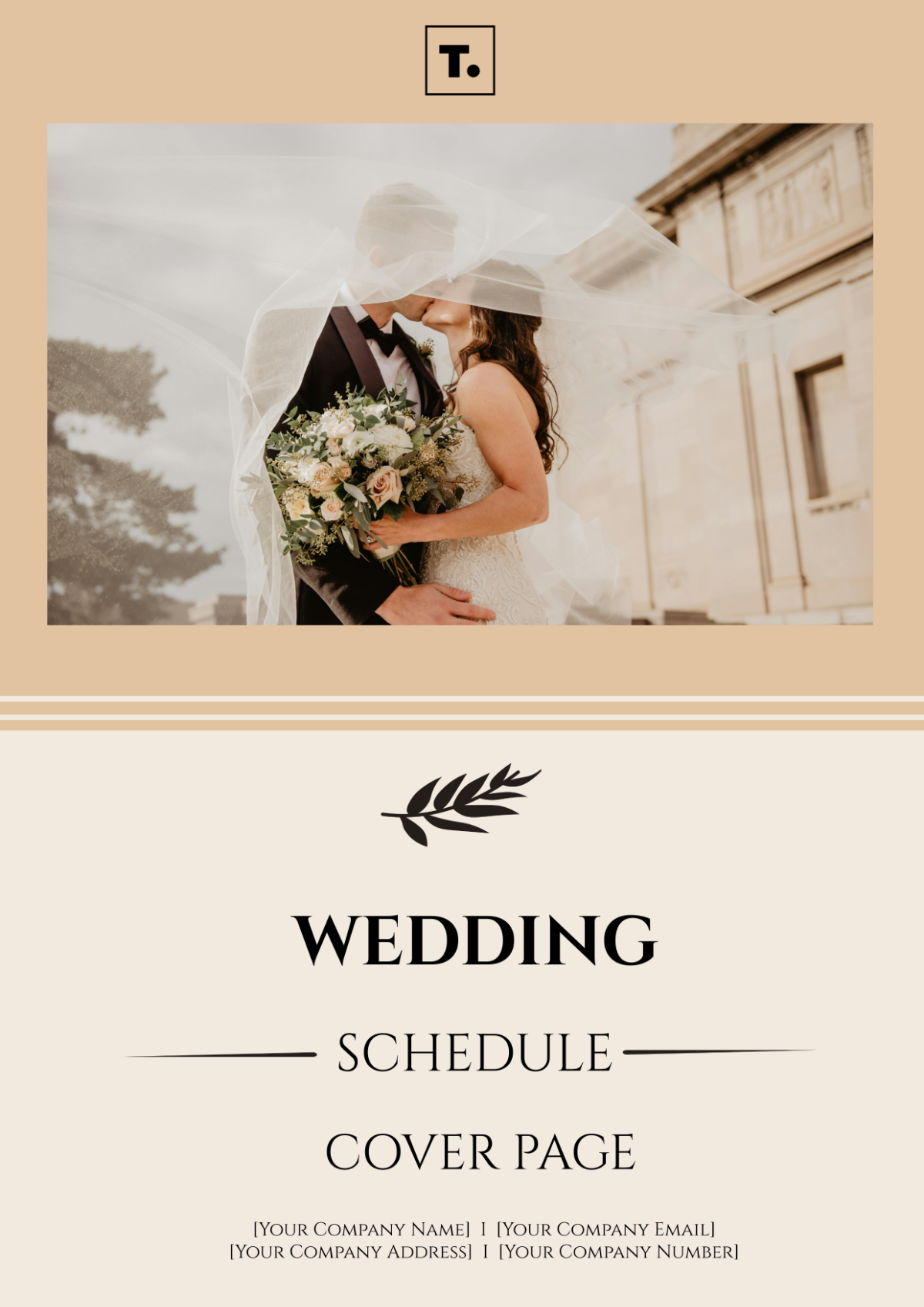 Wedding Schedule Cover Page