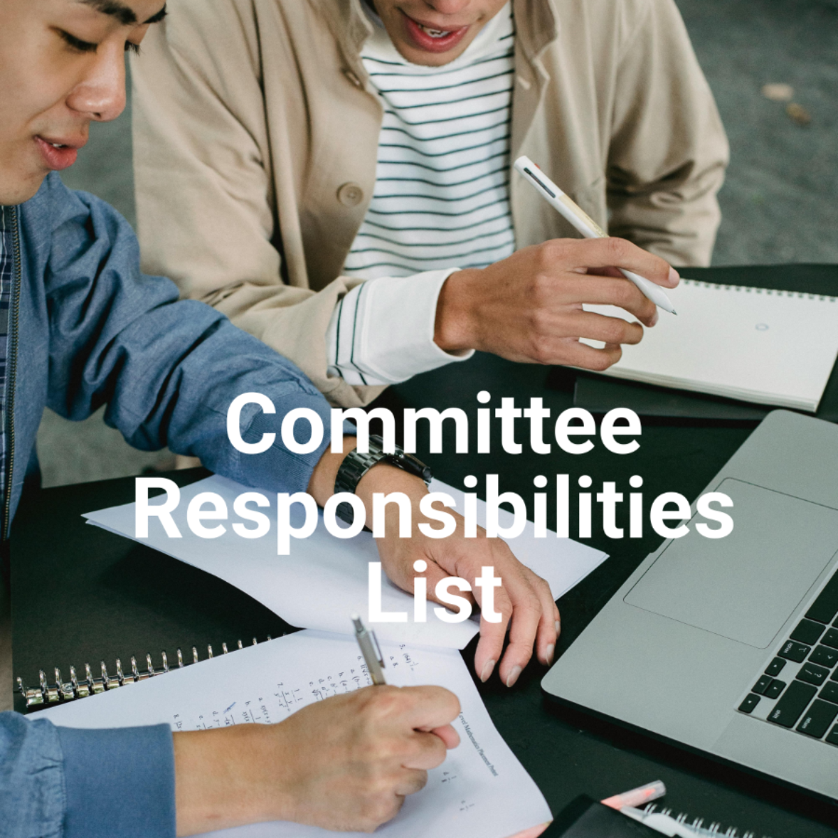 Committee Task List Template