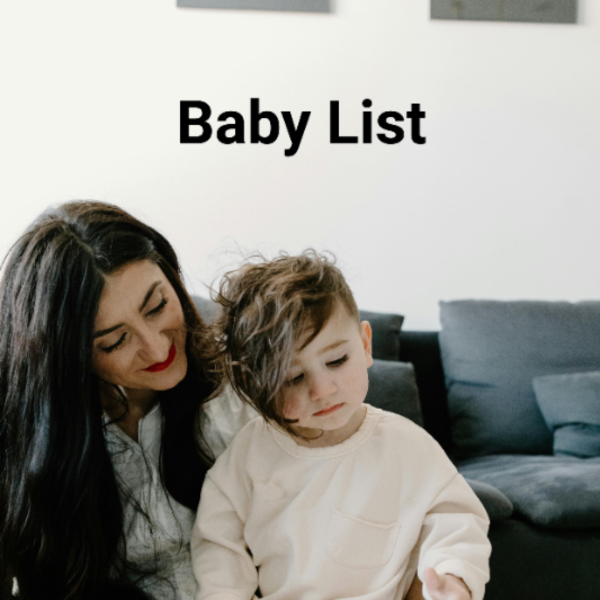 Baby List Template