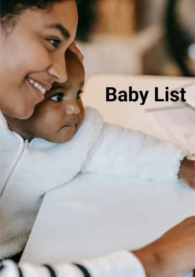 Free Baby List Template to Edit Online