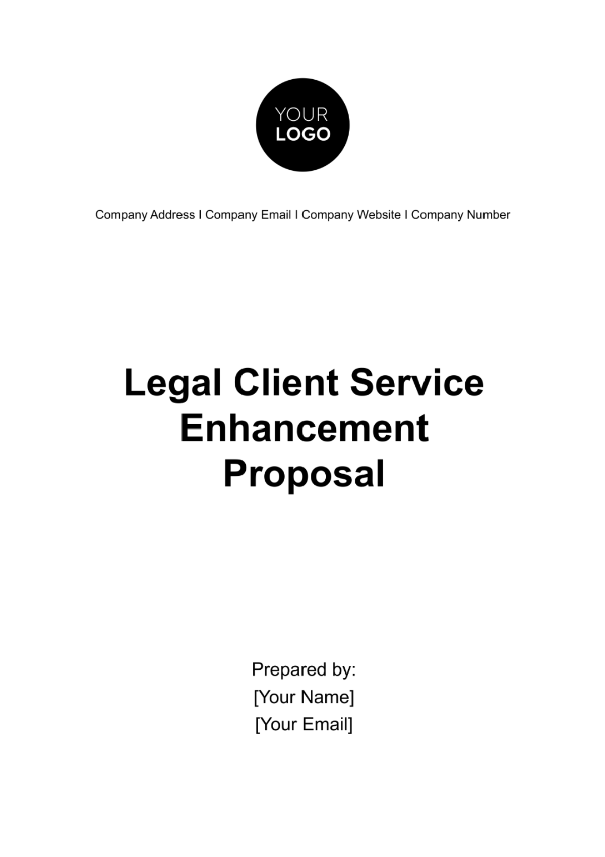 Legal Client Service Enhancement Proposal Template