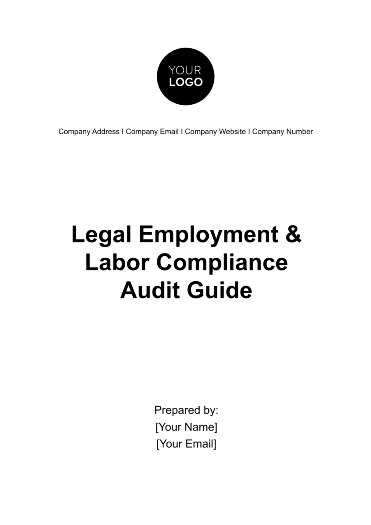 Legal Employment & Labor Compliance Audit Guide Template