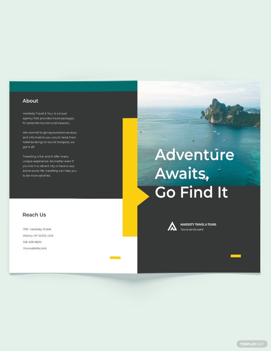 google travel brochure template