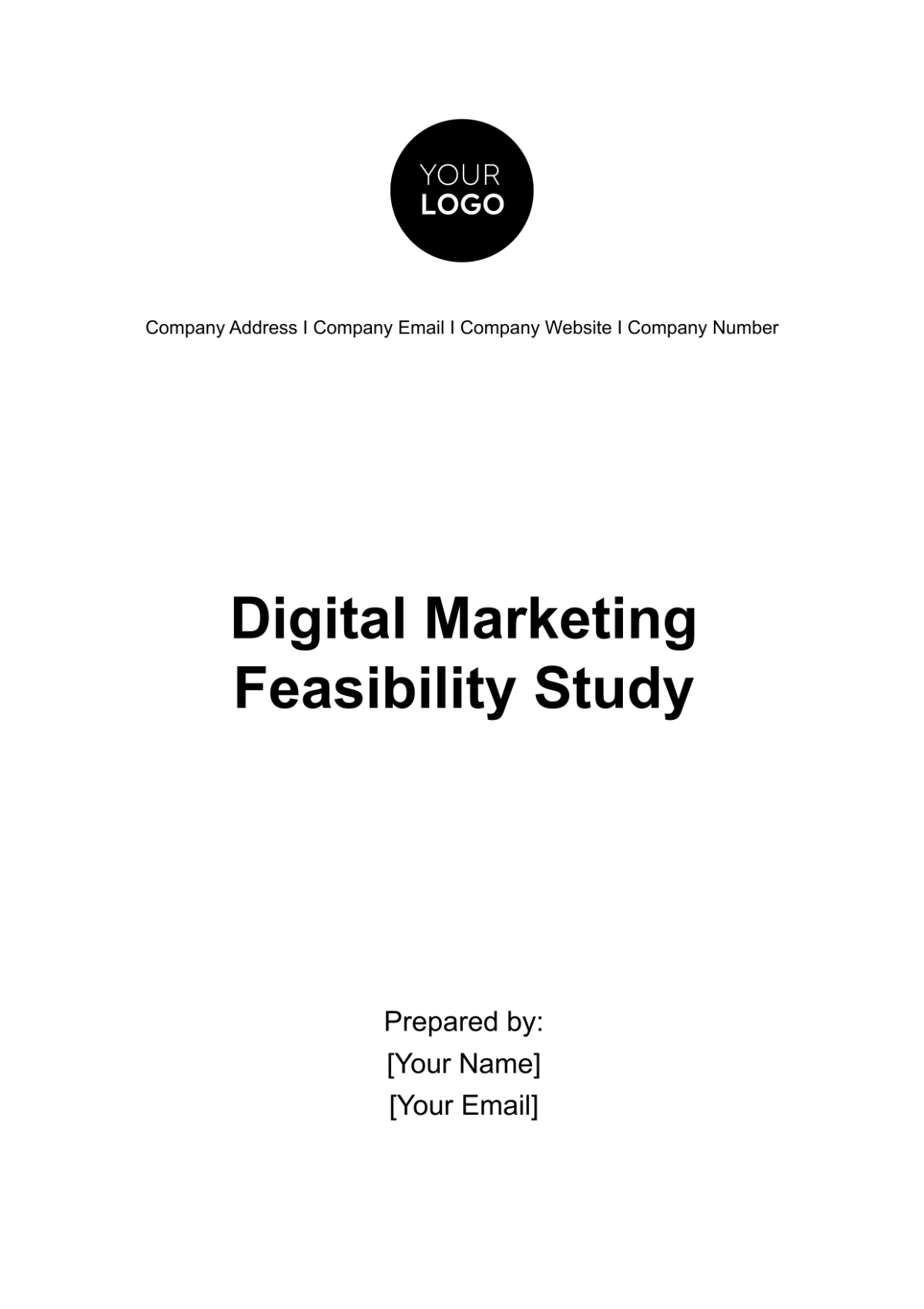 Digital Marketing Feasibility Study Template - Edit Online & Download