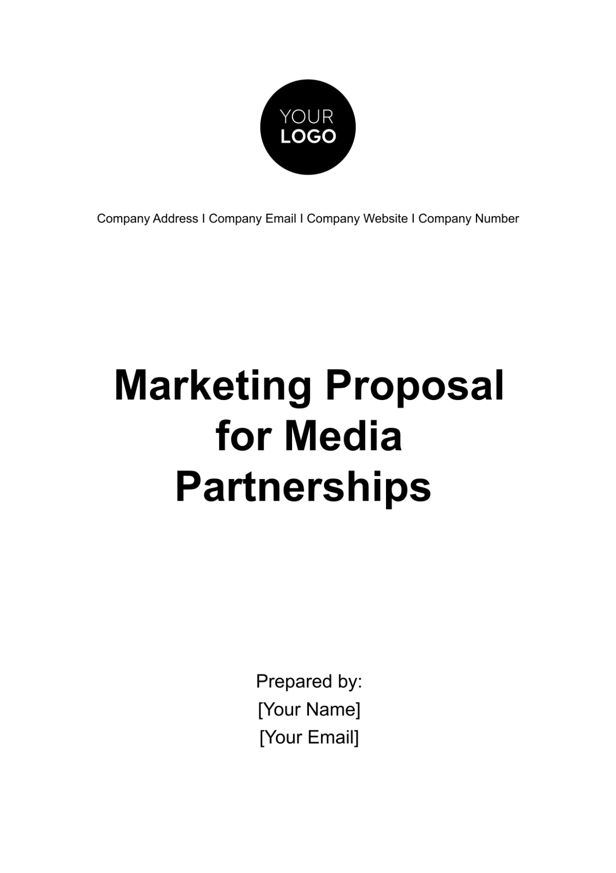 Marketing Proposal for Media Partnerships Template - Edit Online & Download