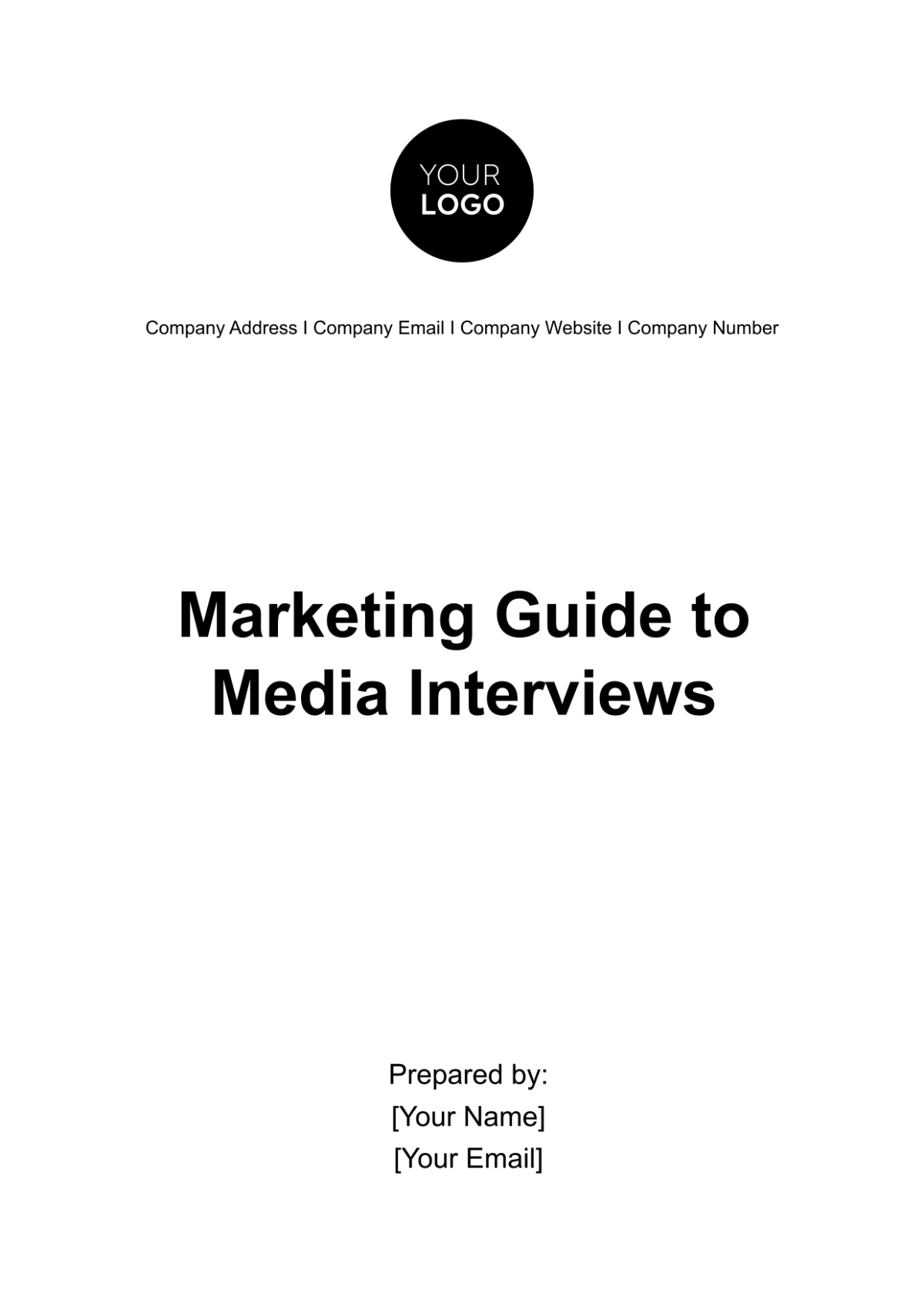 Marketing Guide to Media Interviews Template - Edit Online & Download