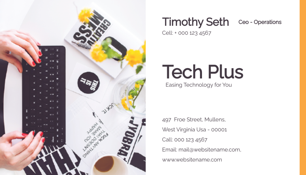 Startup Business Card Template