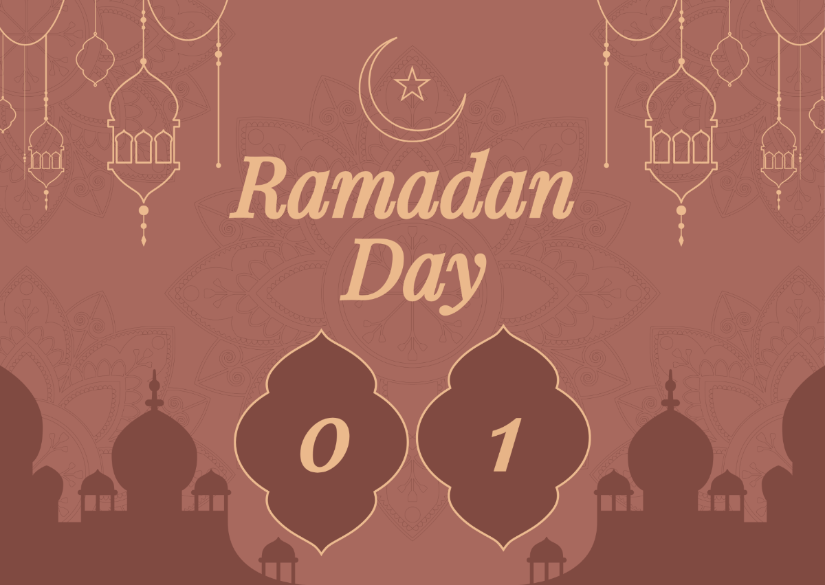 Ramadan Advent Calendar Template