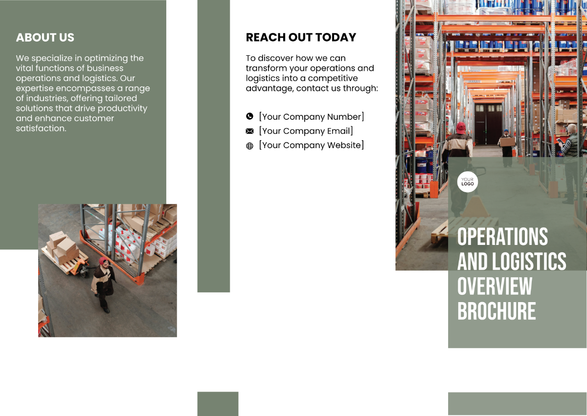 Operations and Logistics Overview Pamphlet Template