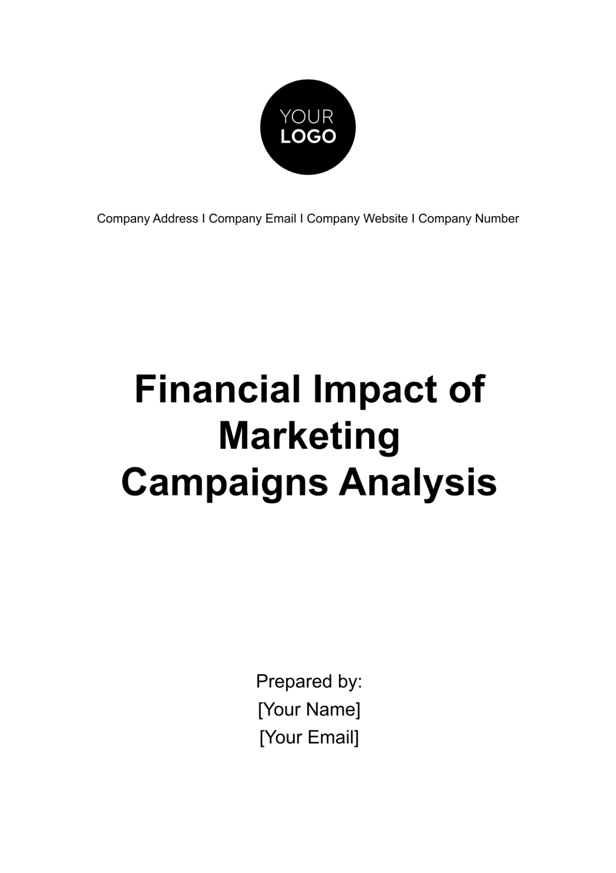 Financial Impact of Marketing Campaigns Analysis Template - Edit Online & Download