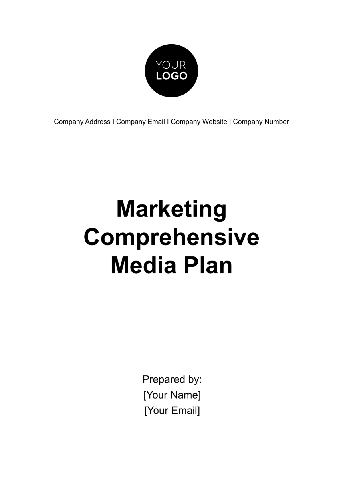 Free Marketing Comprehensive Media Plan Template