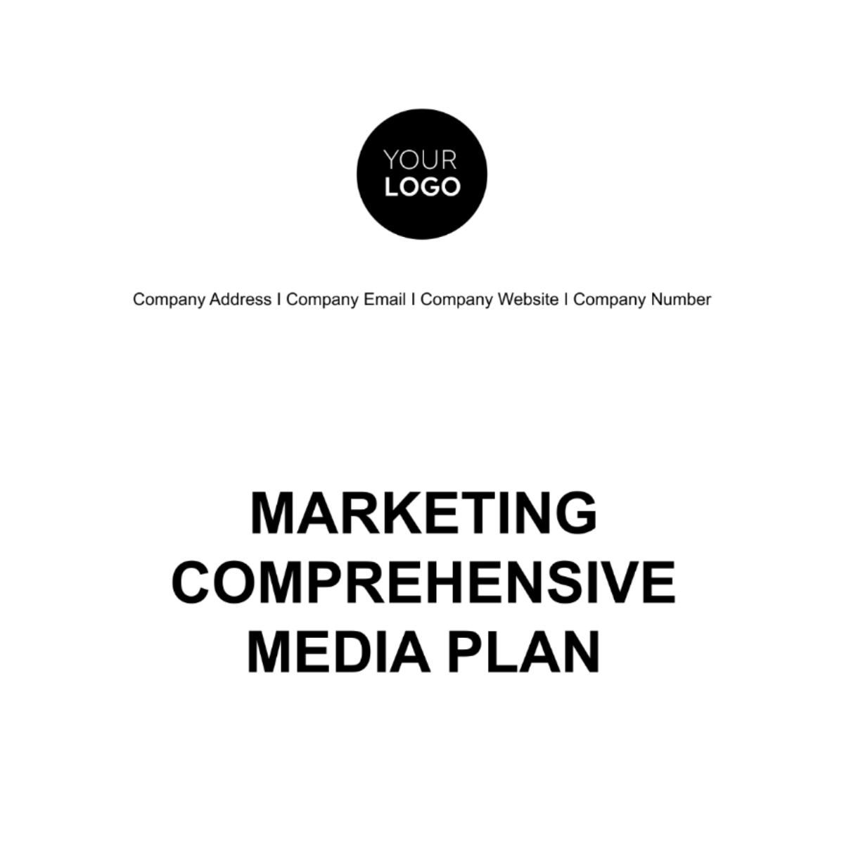 Marketing Comprehensive Media Plan Template