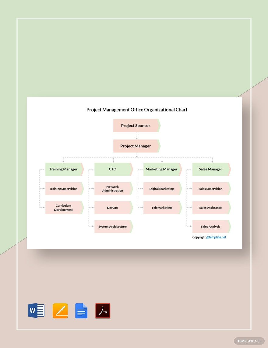 Project Management Office Organizational Chart Template
