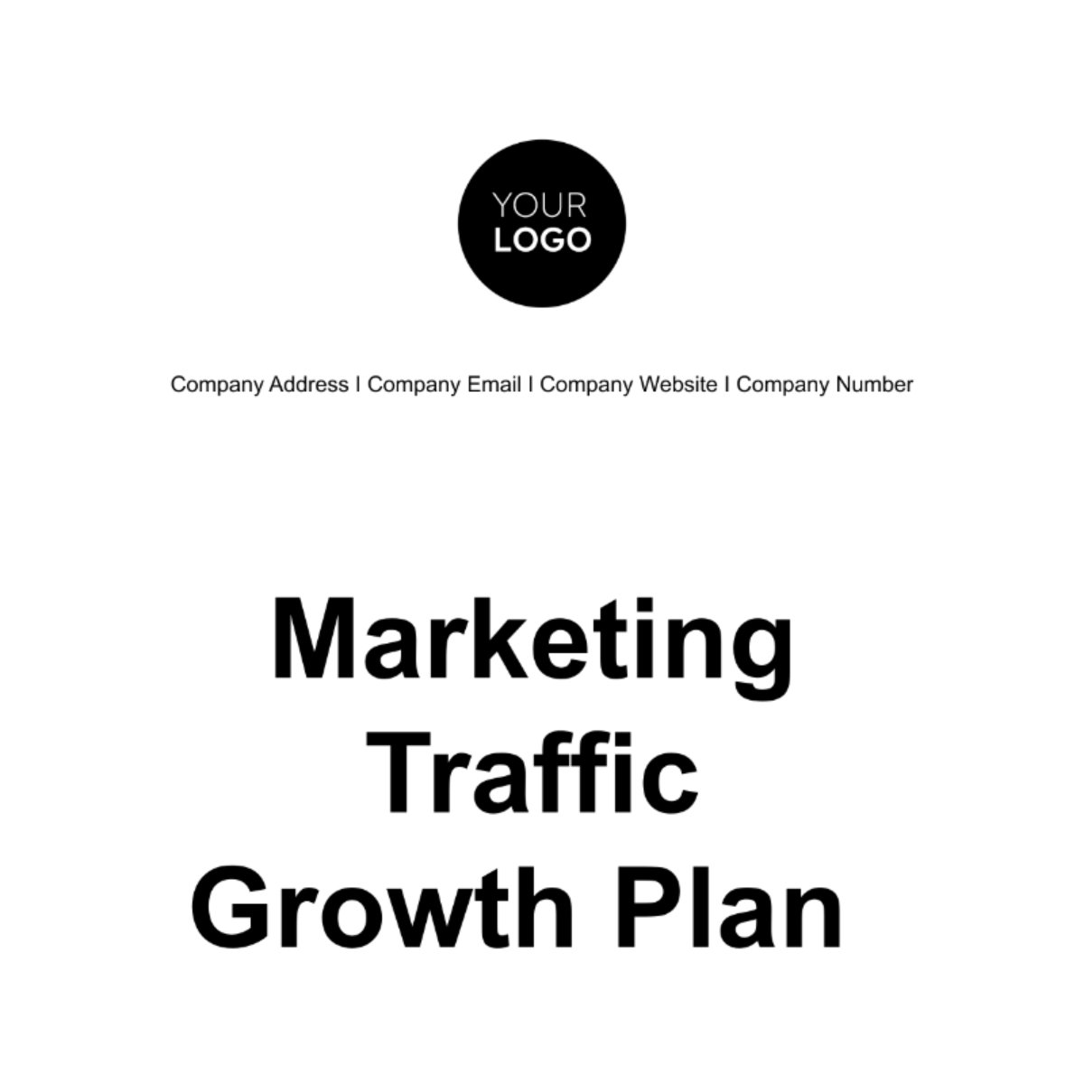 Marketing Traffic Growth Plan Template