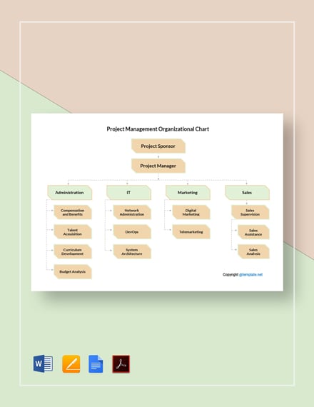 Sample Project Management Organizational Chart 
