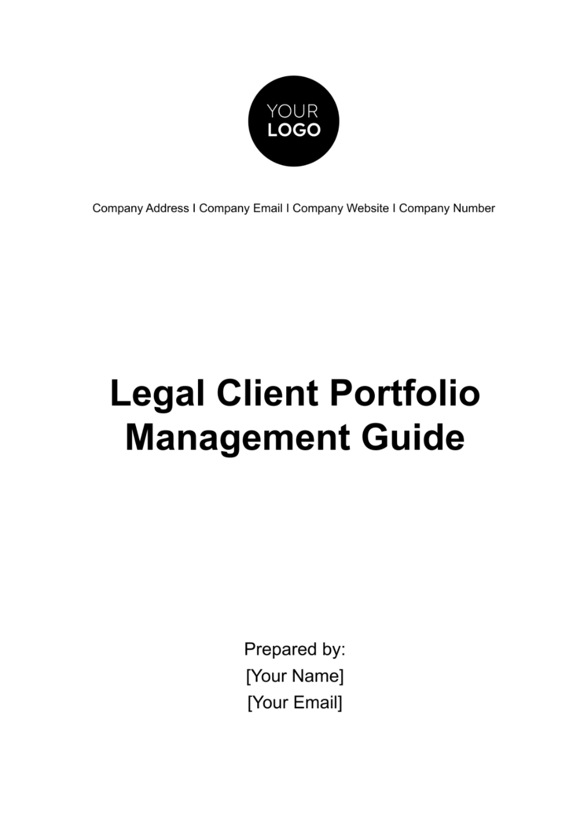 Legal Client Portfolio Management Guide Template