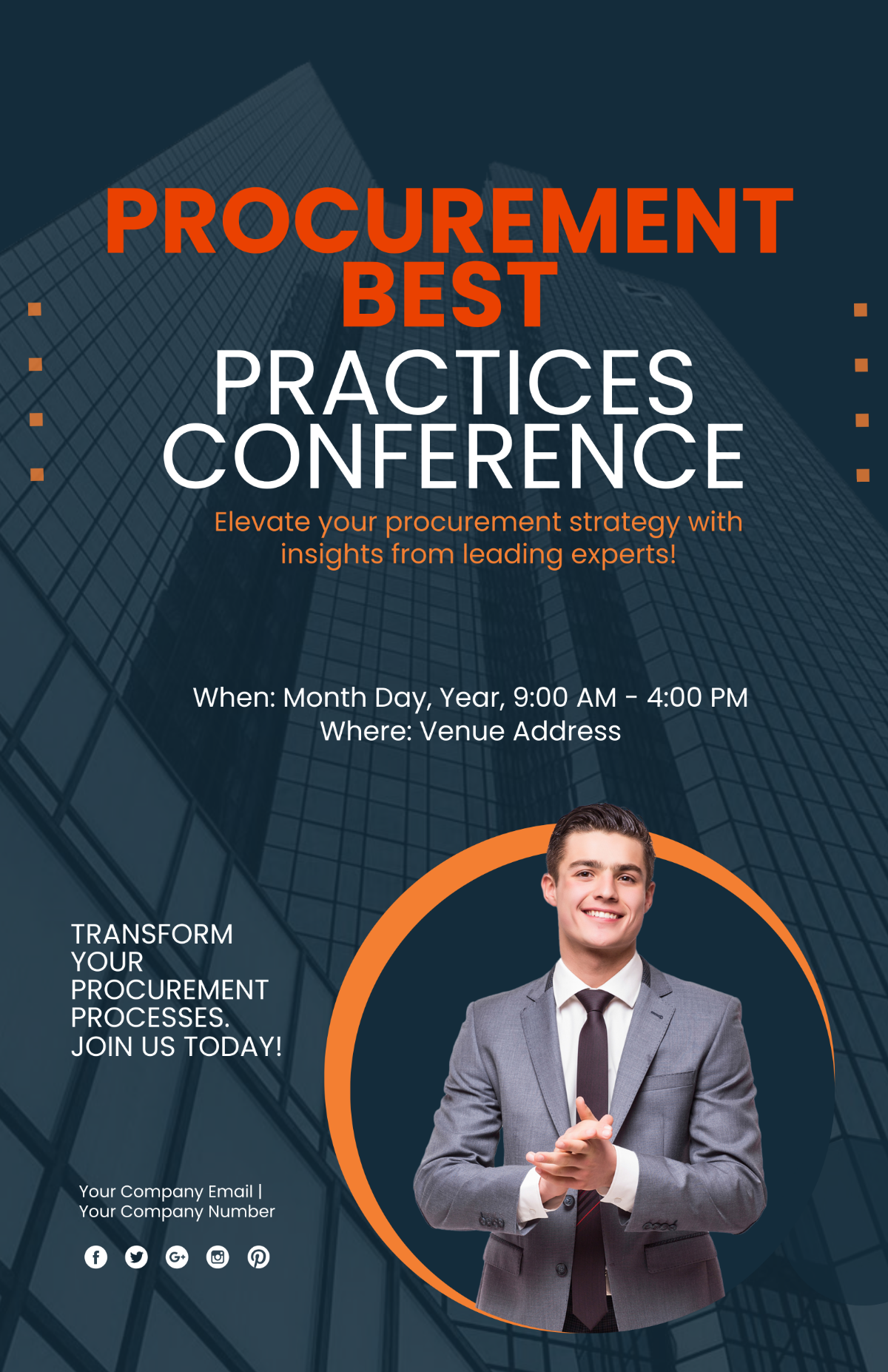 Procurement Best Practices Conference Poster Template