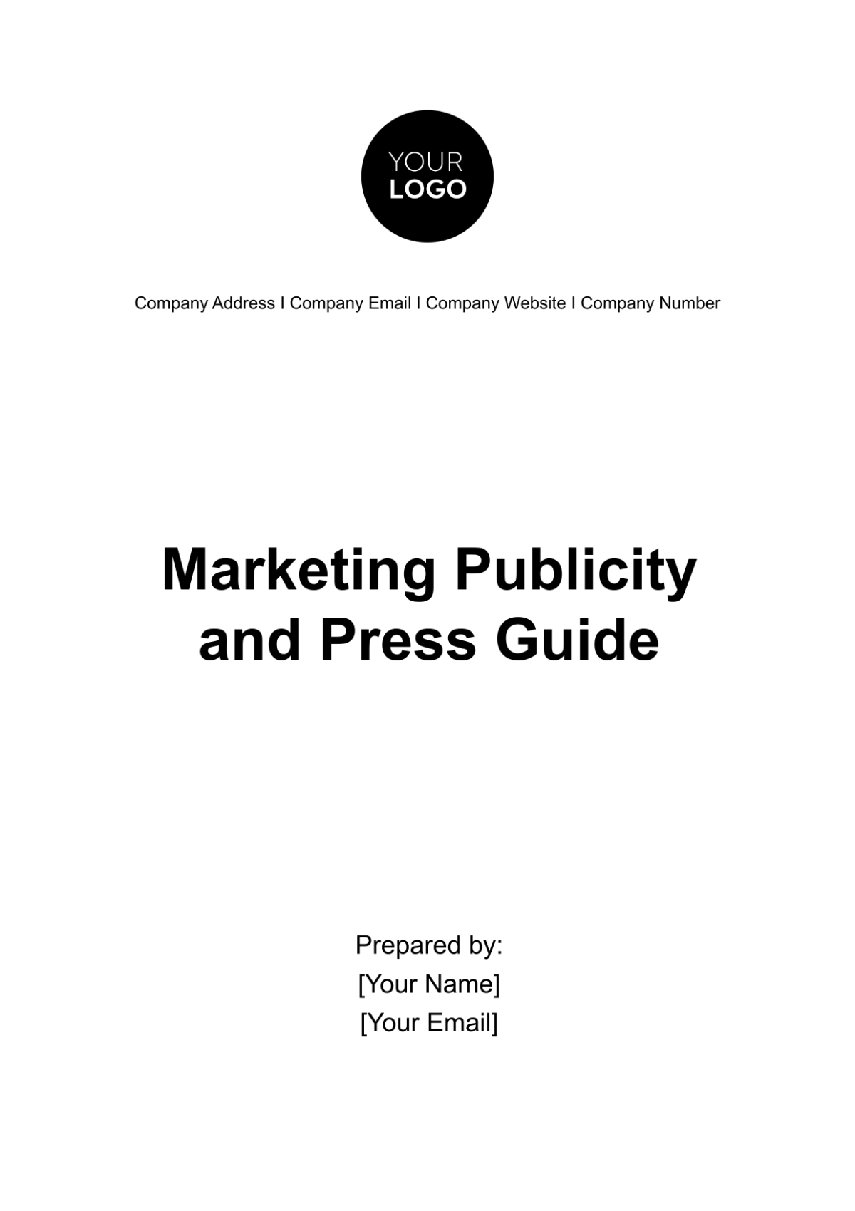 Marketing Publicity and Press Guide Template - Edit Online & Download