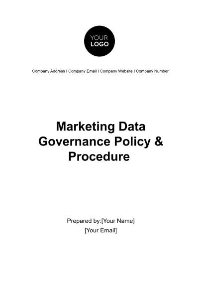 Free Marketing Data Governance Policy & Procedure Template to Edit Online