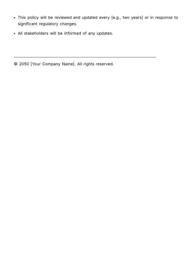Free Marketing Data Governance Policy & Procedure Template to Edit Online