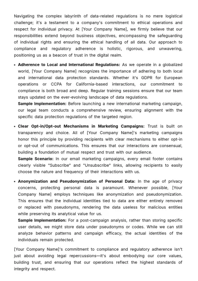 Free Marketing Data Governance Policy & Procedure Template to Edit Online