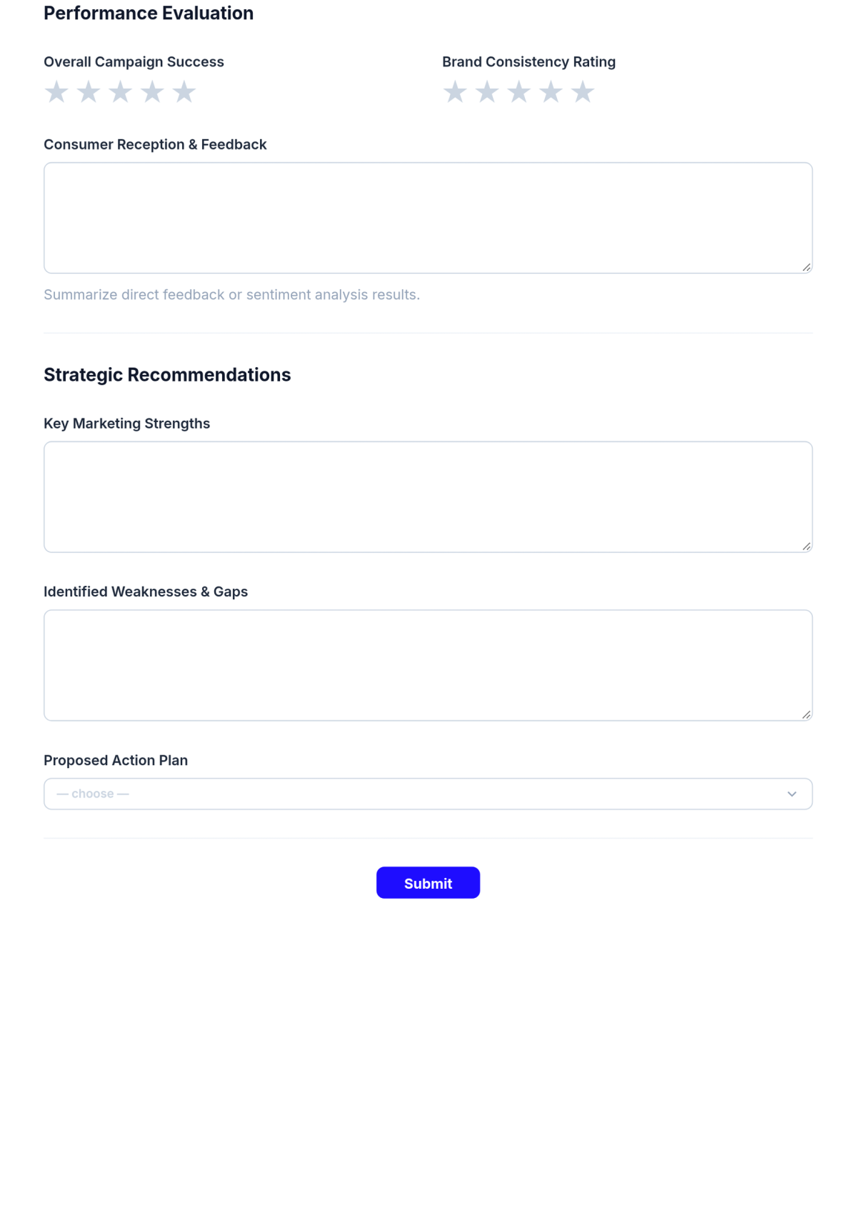 Free Marketing Product Review Form Template & AI Maker Free Marketing Product Review Form Template & AI Maker
