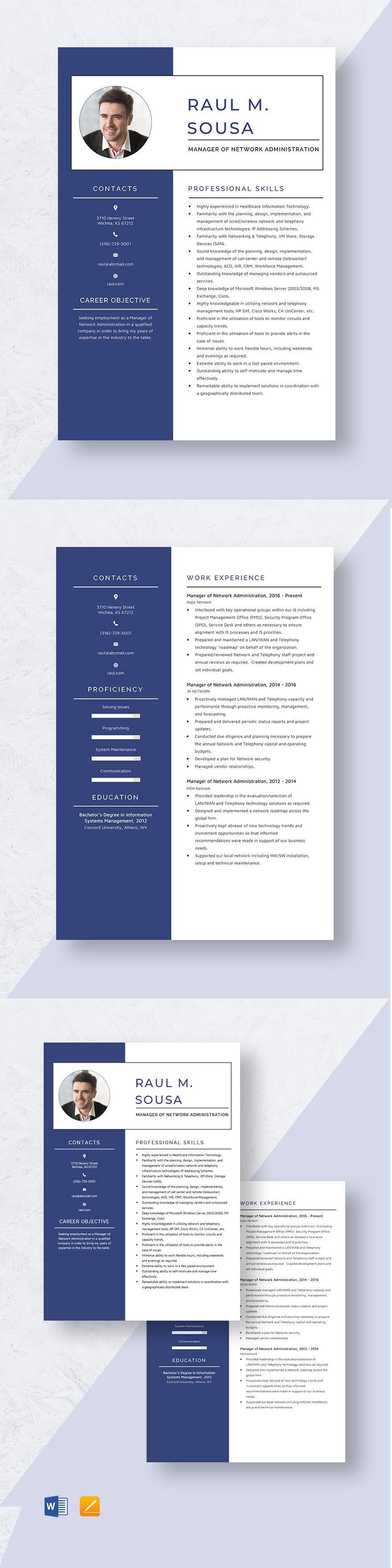 Medical Office Administration Resume Template - Word, Apple Pages ...