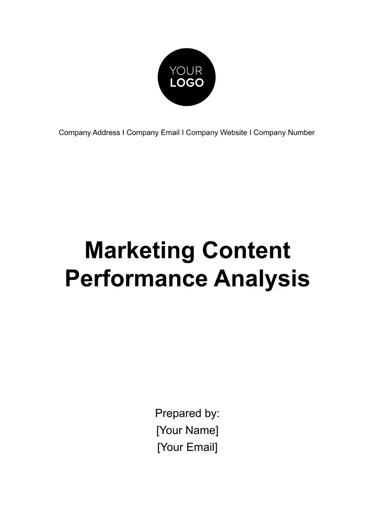 Marketing Content Performance Analysis Template - Edit Online & Download