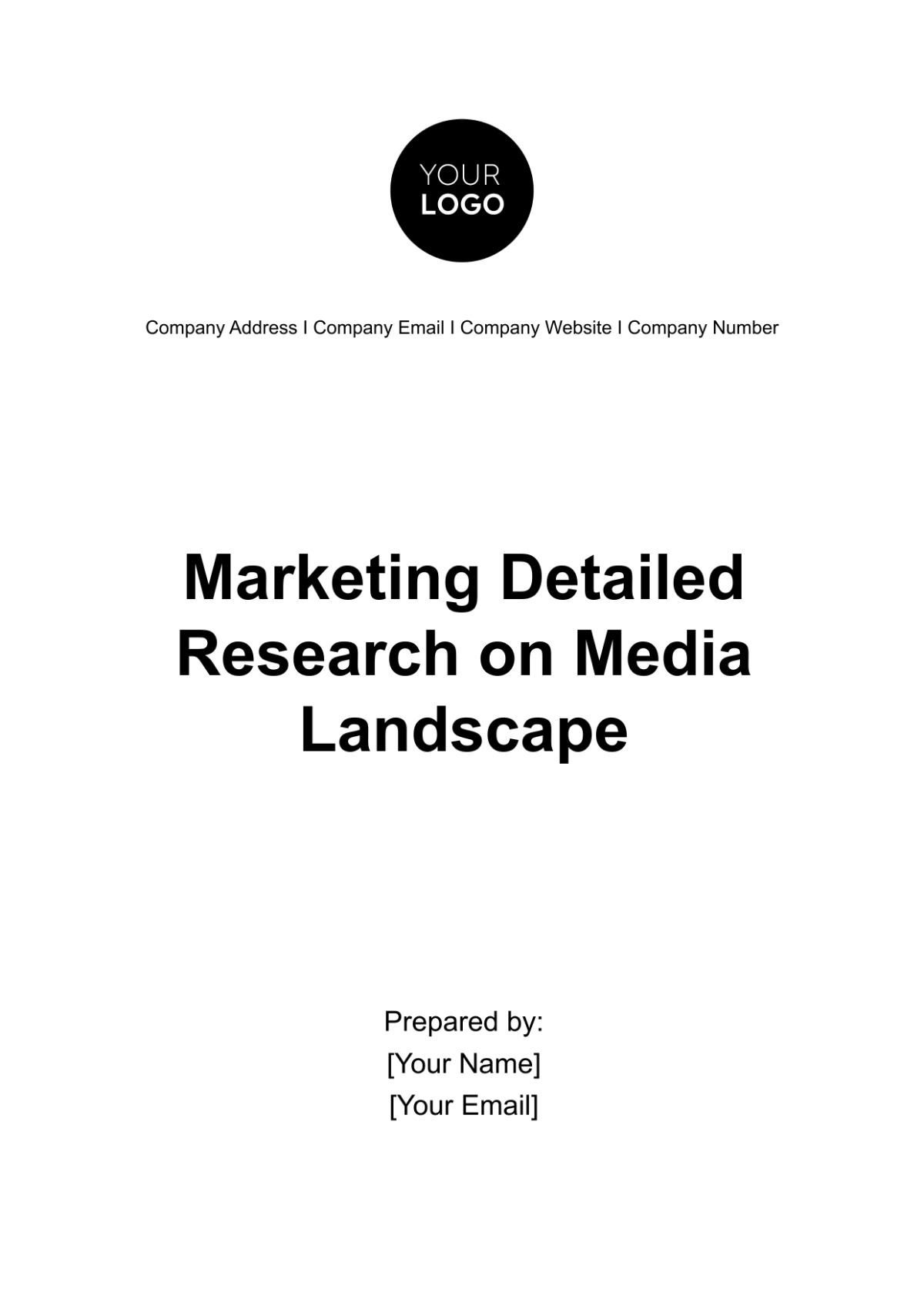 Marketing Detailed Research on Media Landscape Template - Edit Online & Download