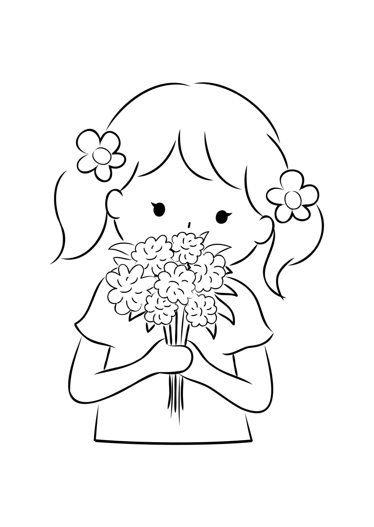 Free Cute Women’s Day Drawing Template