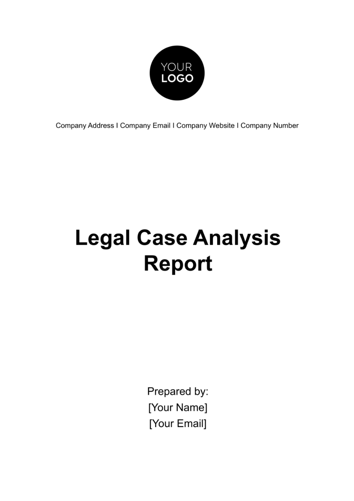 Legal Case Analysis Report Template - Edit Online & Download