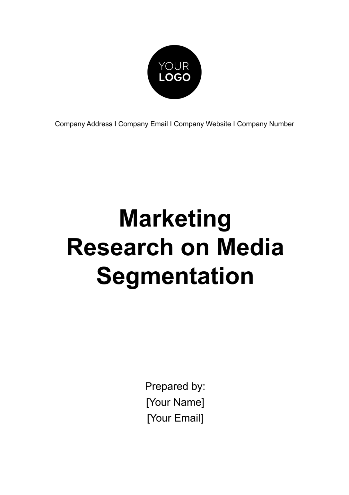 Marketing Research on Media Segmentation Template - Edit Online & Download