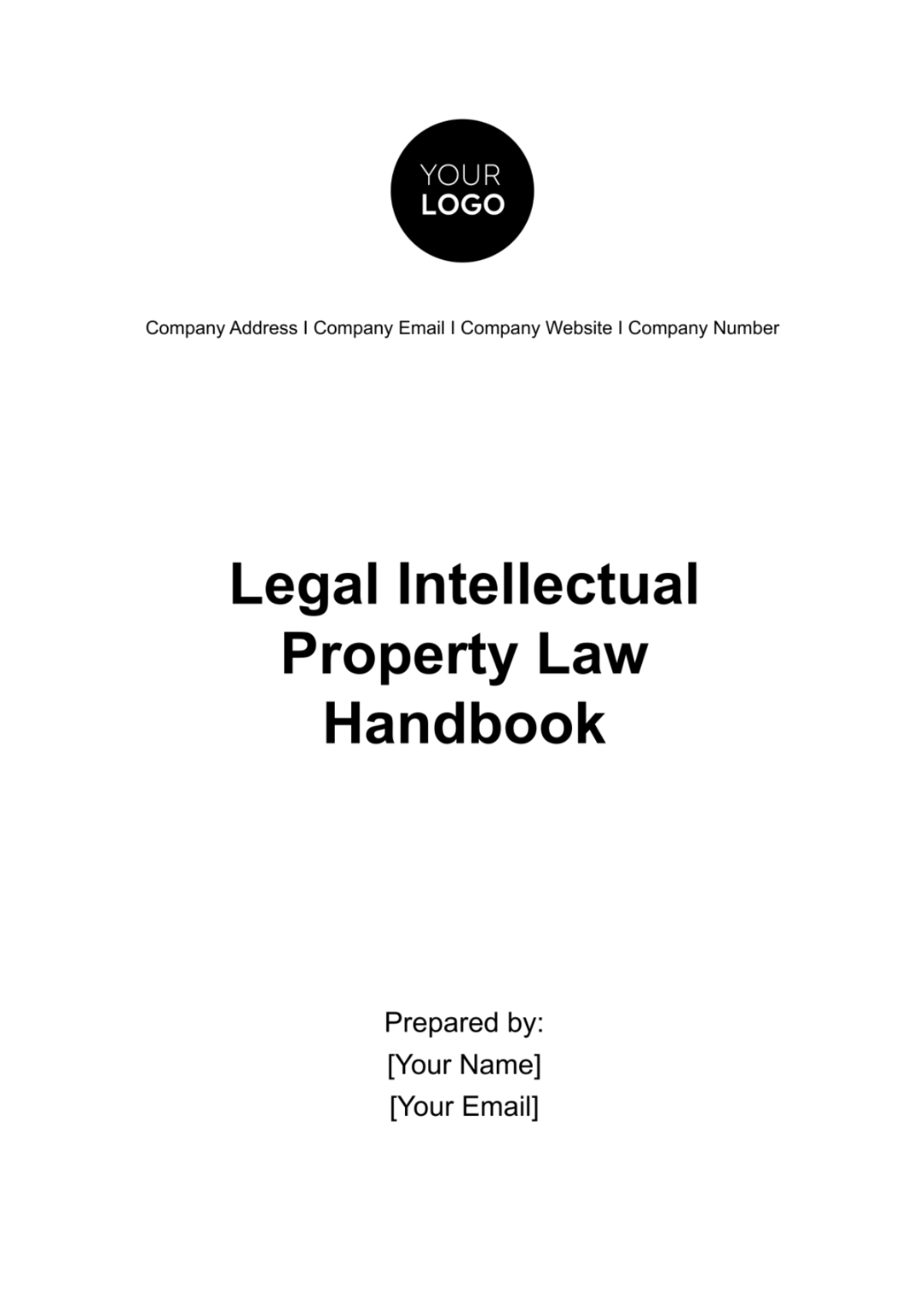 Legal Intellectual Property Law Handbook Template