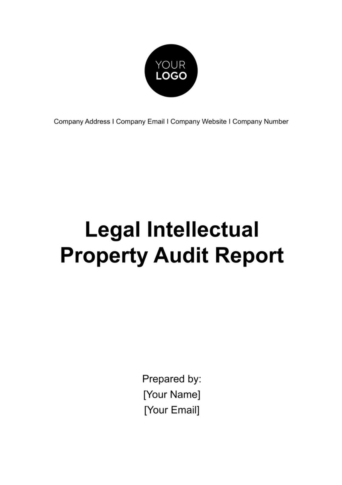 Legal Intellectual Property Audit Report Template