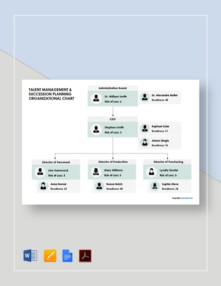 Succession Planning Org Chart Template