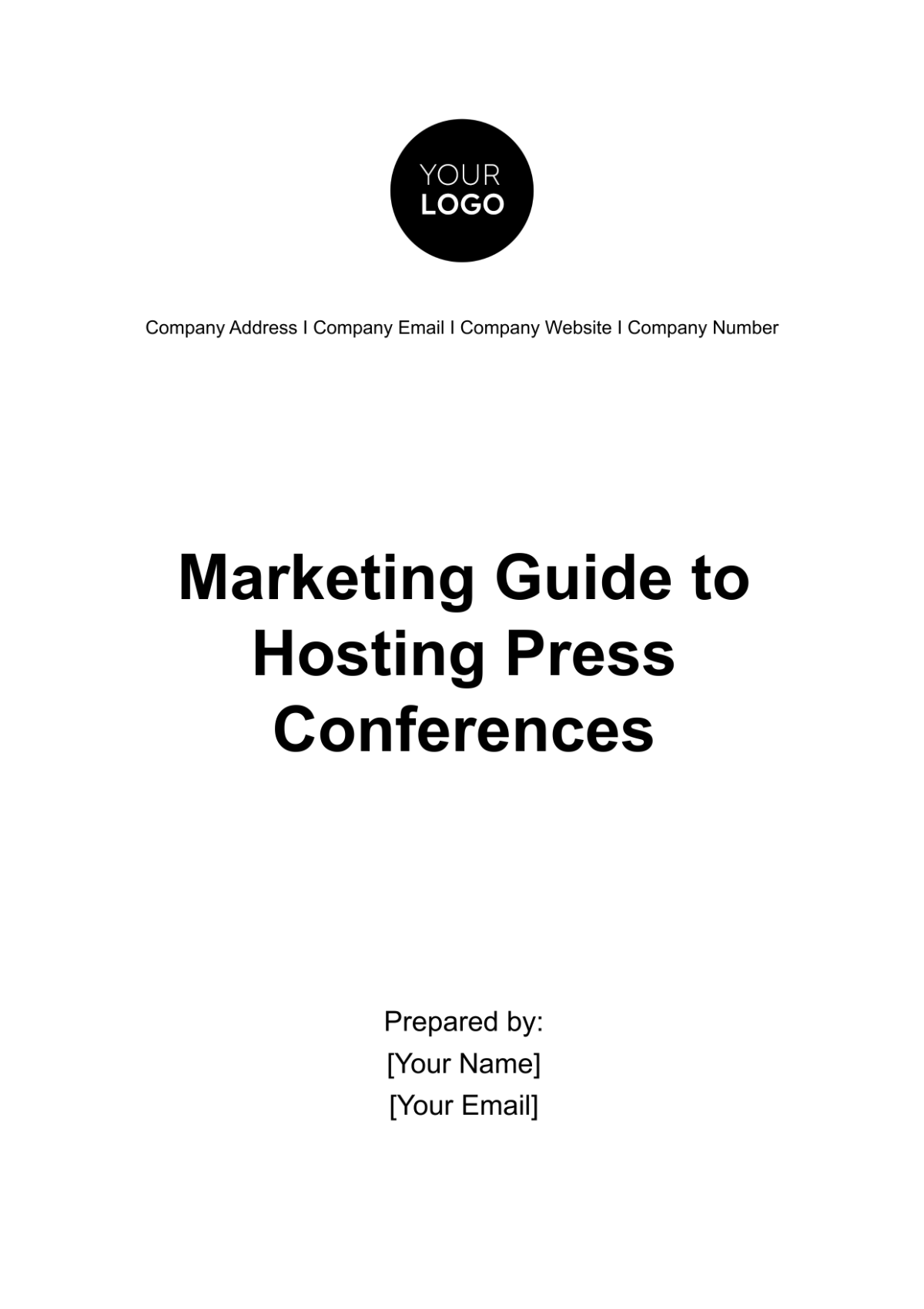 Marketing Guide to Hosting Press Conferences Template - Edit Online & Download