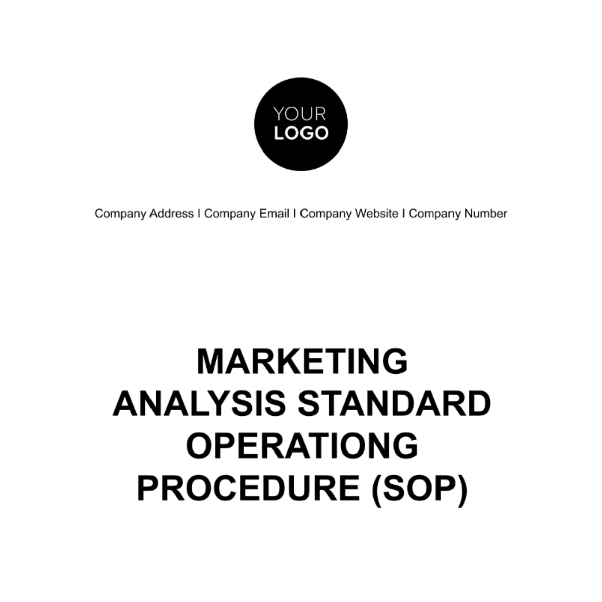 Marketing Analysis Standard Operating Procedure (SOP) Template