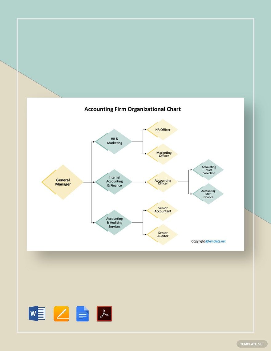 Accounting Firm/Department Organizational Chart Template