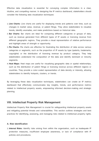 Free Legal Intellectual Property Evaluation and Metrics Manual Template to Edit Online