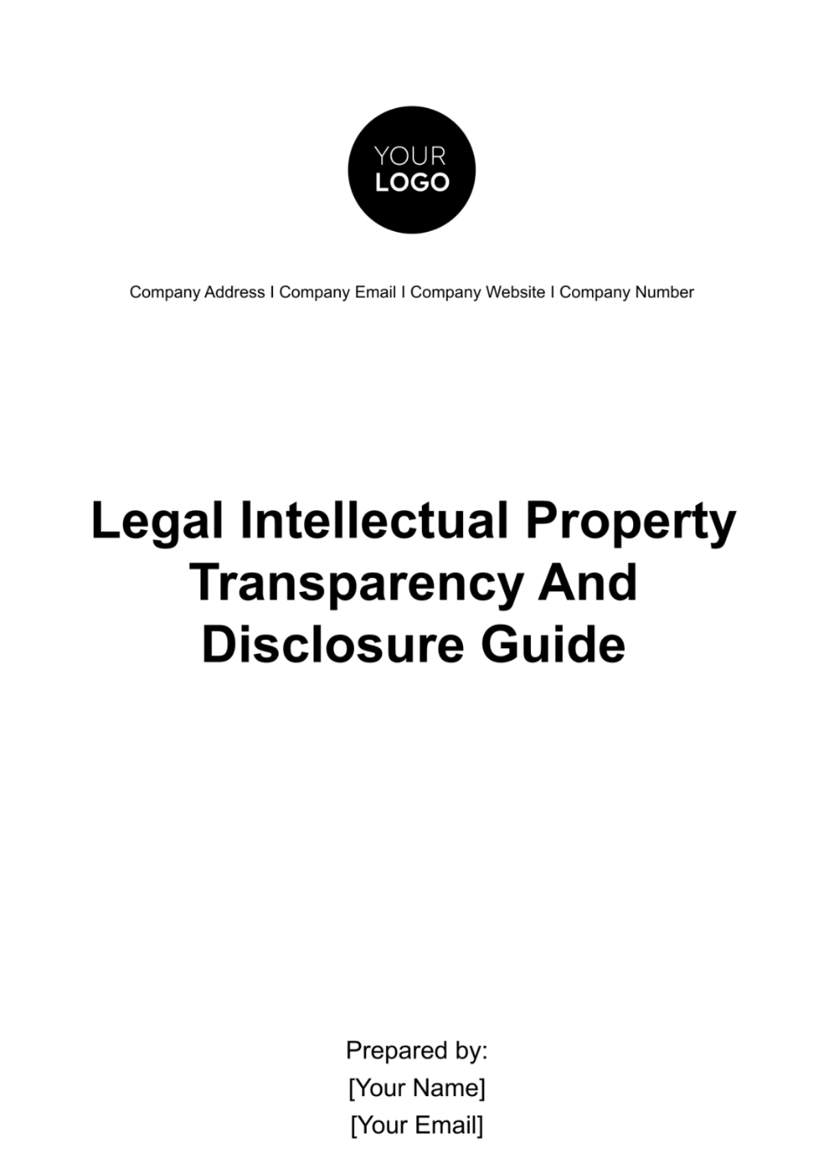 Legal Intellectual Property Transparency and Disclosure Guide Template