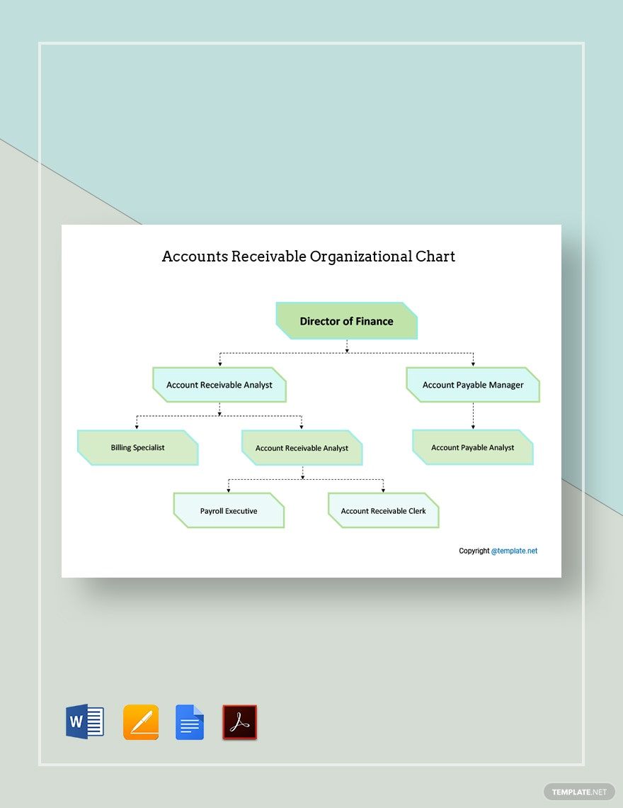 Accounts Receivable Organizational Chart Template