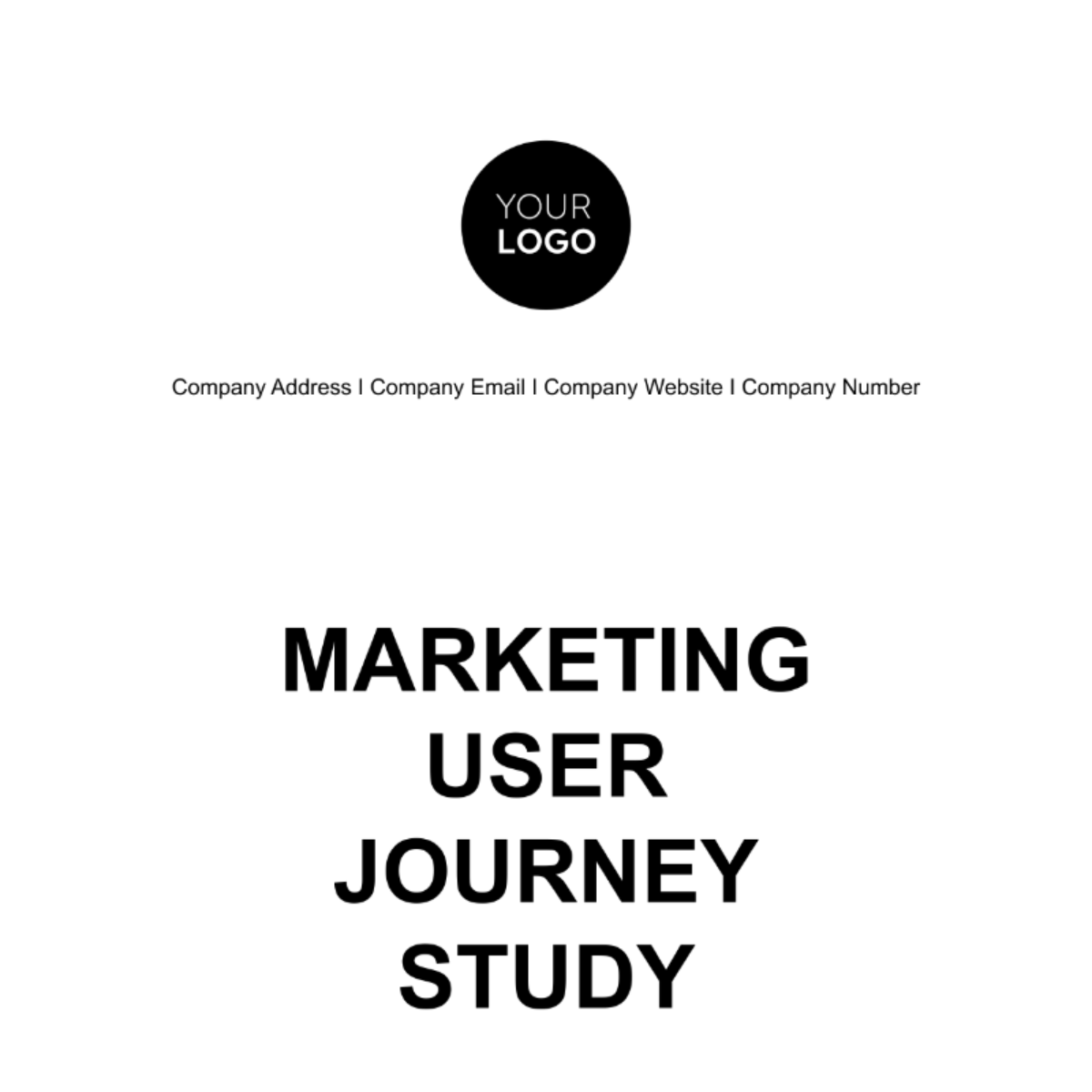 Marketing User Journey Study Template