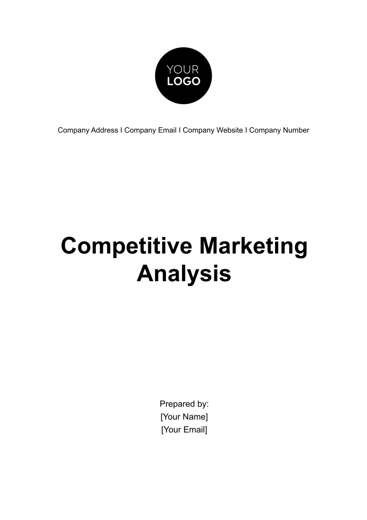 Competitive Marketing Analysis Template - Edit Online & Download