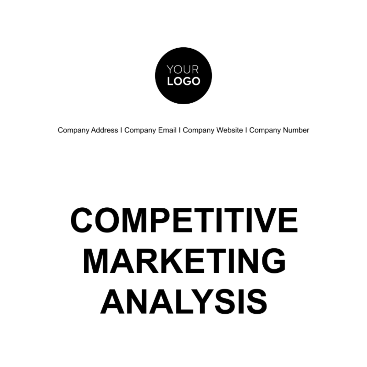 Competitive Marketing Analysis Template