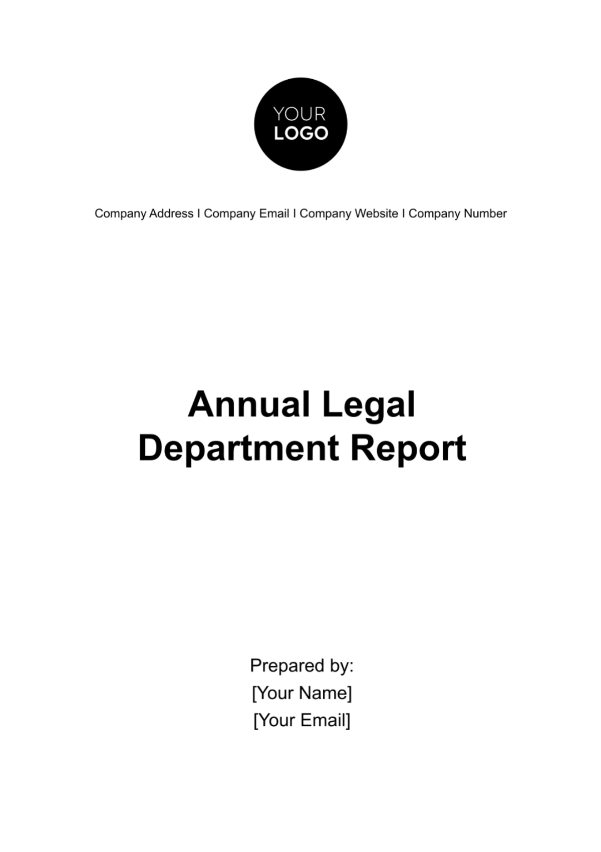 Annual Legal Department Report Template - Edit Online & Download