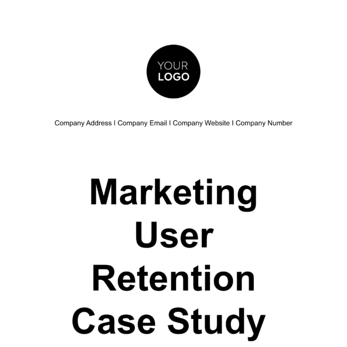 Marketing User Retention Case Study Template