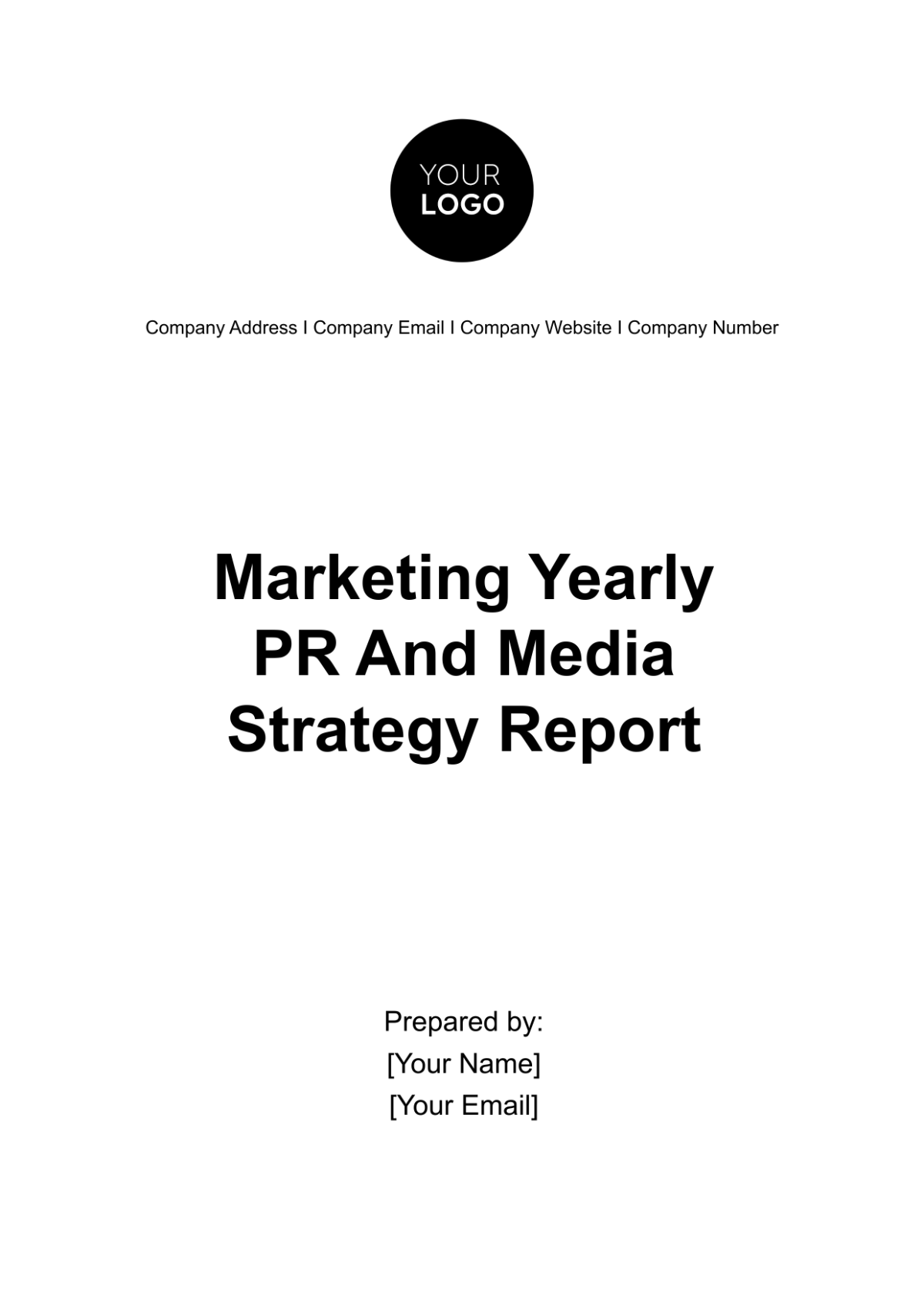 Marketing Yearly PR and Media Strategy Report Template - Edit Online & Download