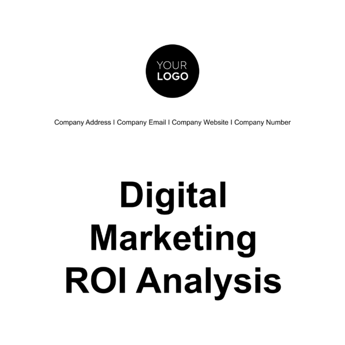 Digital Marketing ROI Analysis Template